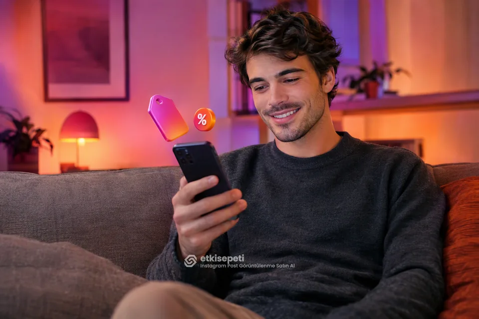 Instagram Post Görüntülenme paket fiyatlarını inceleyen bir kullanıcı
