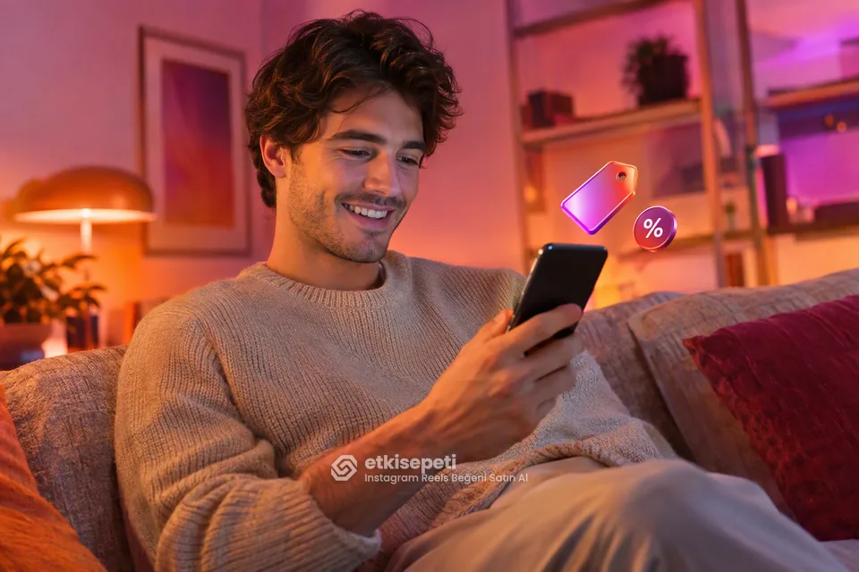 Instagram Reels Beğeni paket fiyatlarını inceleyen bir kullanıcı