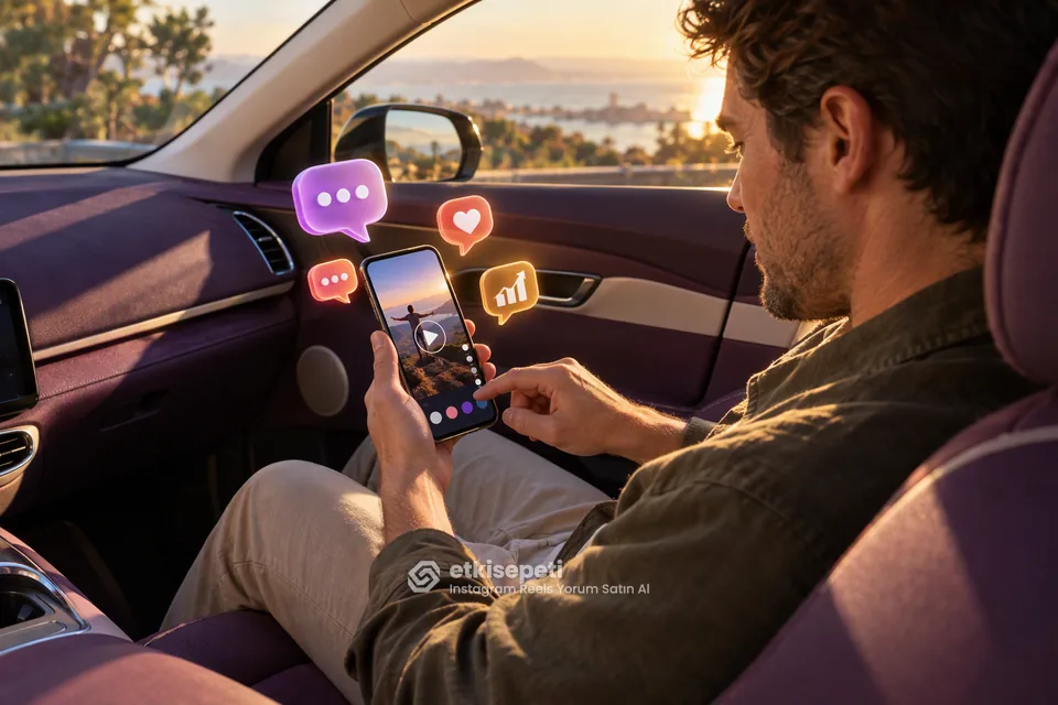 Instagram Reels Yorum Satın Al için Reels, gönderi ve hikâye farkını anlatan 3D görsel