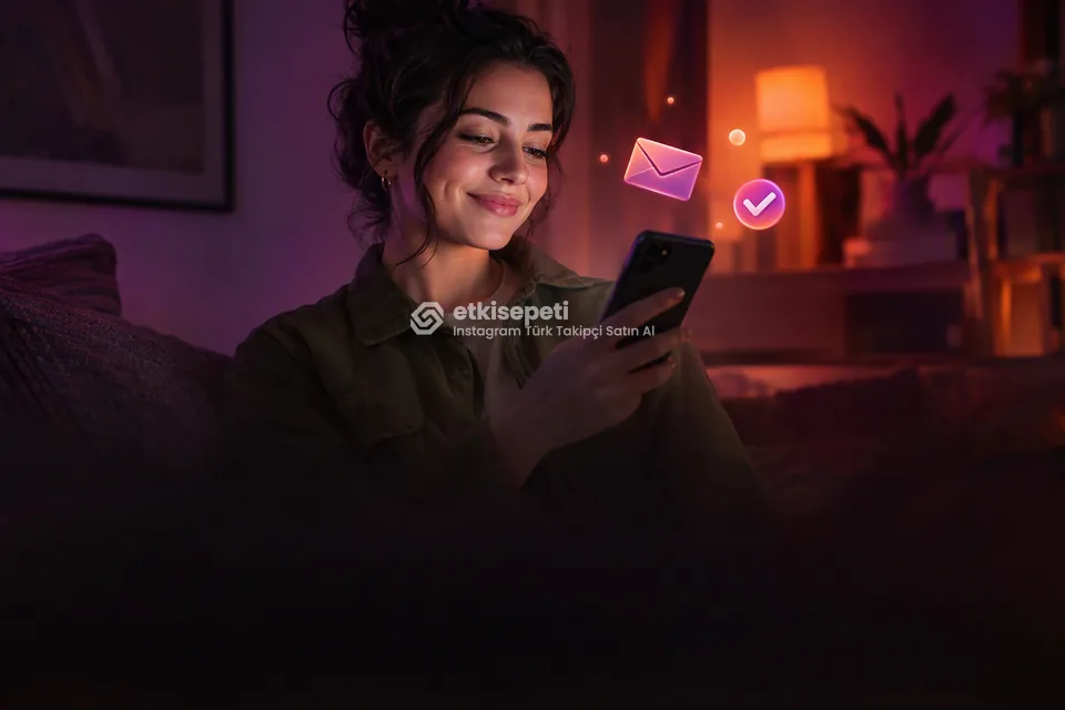 E-postasını kontrol eden bir kullanıcı