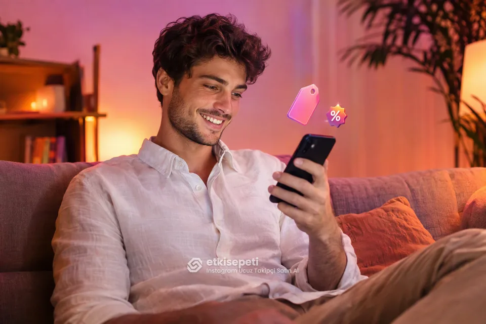 Instagram Ucuz Takipçi paket fiyatlarını inceleyen bir kullanıcı