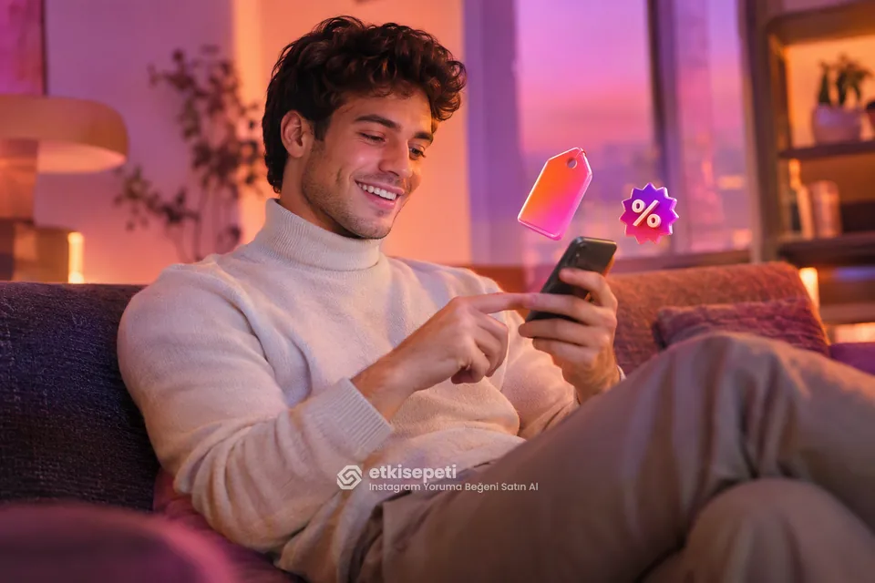 Instagram Yoruma Beğeni paket fiyatlarını inceleyen bir kullanıcı