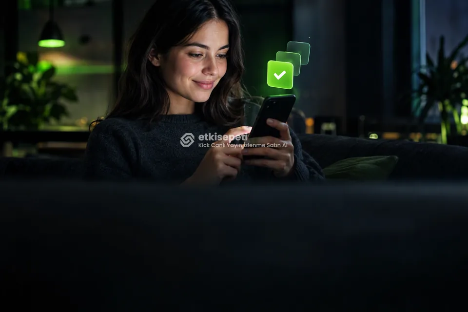 Telefonunda paket ve adet seçen bir kullanıcı