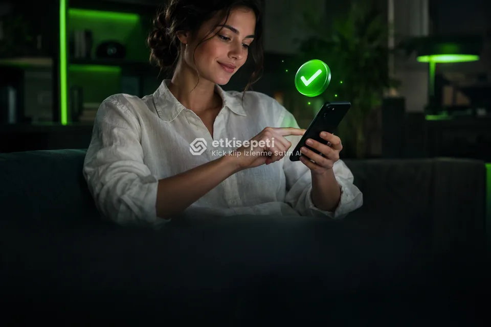 Sipariş adımını tamamlayan bir kullanıcı