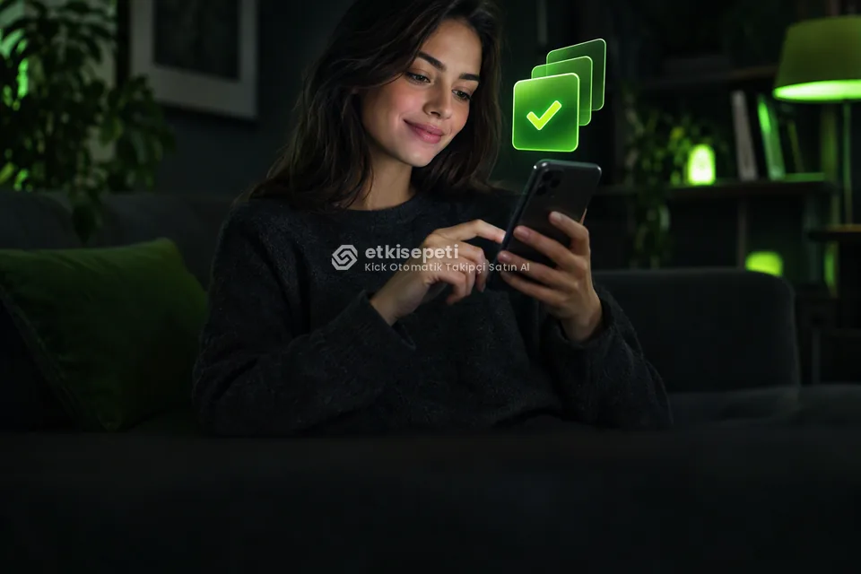 Telefonunda paket ve adet seçen bir kullanıcı