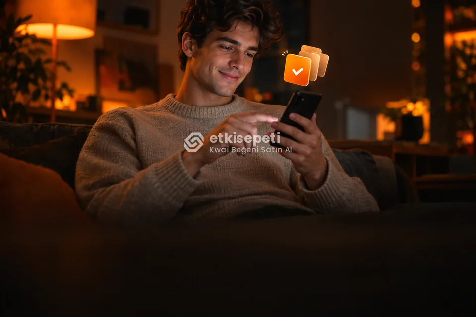 Telefonunda paket ve adet seçen bir kullanıcı