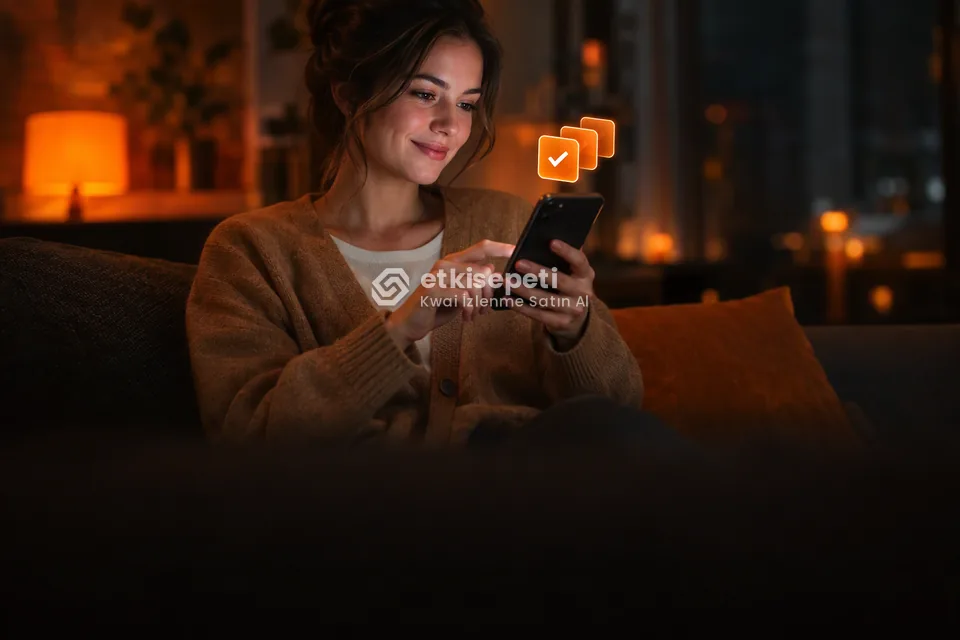Telefonunda paket ve adet seçen bir kullanıcı