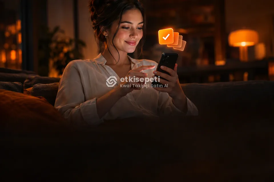 Telefonunda paket ve adet seçen bir kullanıcı