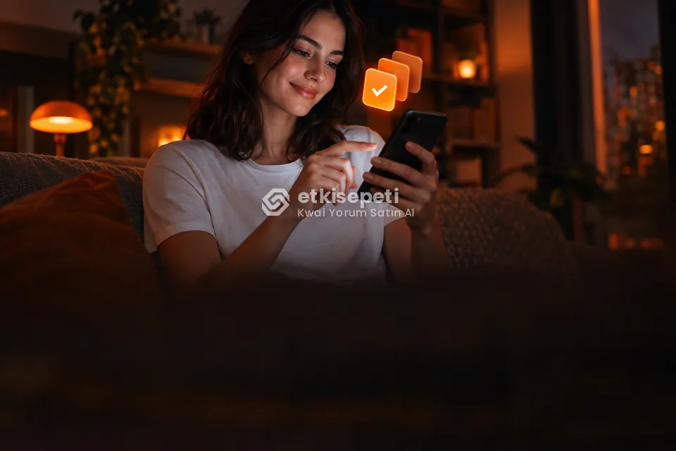 Telefonunda paket ve adet seçen bir kullanıcı