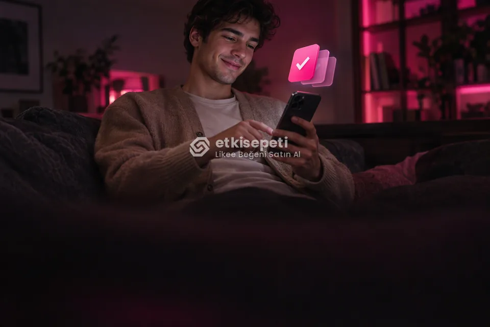 Telefonunda paket ve adet seçen bir kullanıcı