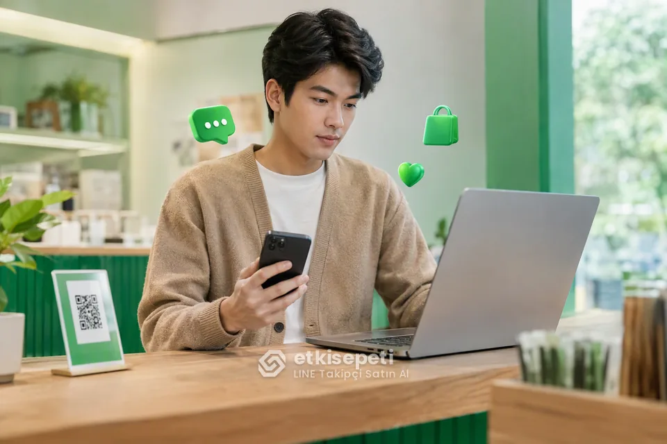 LINE Takipçi sayfasında “Global Hesaplardan Takipçi: Ne Beklemeli, Ne Beklememeli?” konusunu anlatan görsel