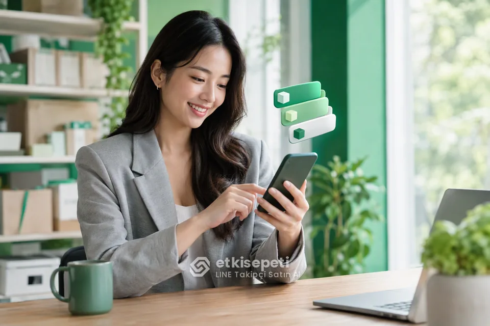 LINE Takipçi sayfasında “LINE Takipçi Paketinde Ne Alırsınız?” konusunu anlatan görsel