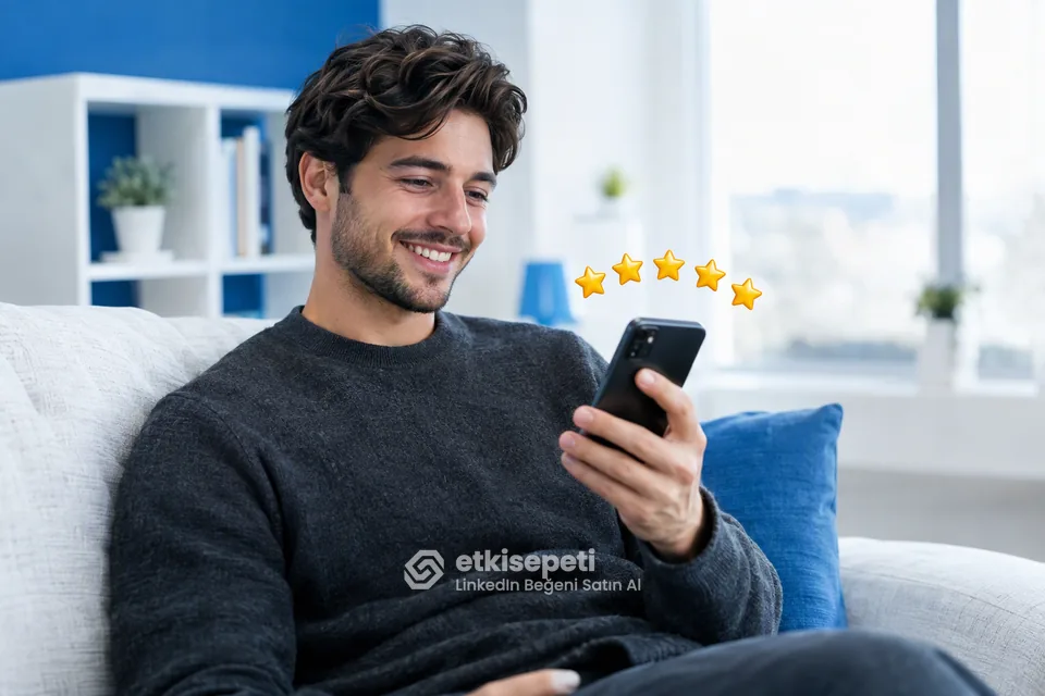 LinkedIn Beğeni hizmetini değerlendiren memnun bir kullanıcı