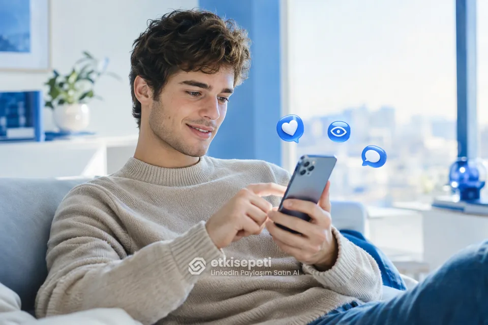 Diğer LinkedIn hizmetlerine göz atan bir kullanıcı