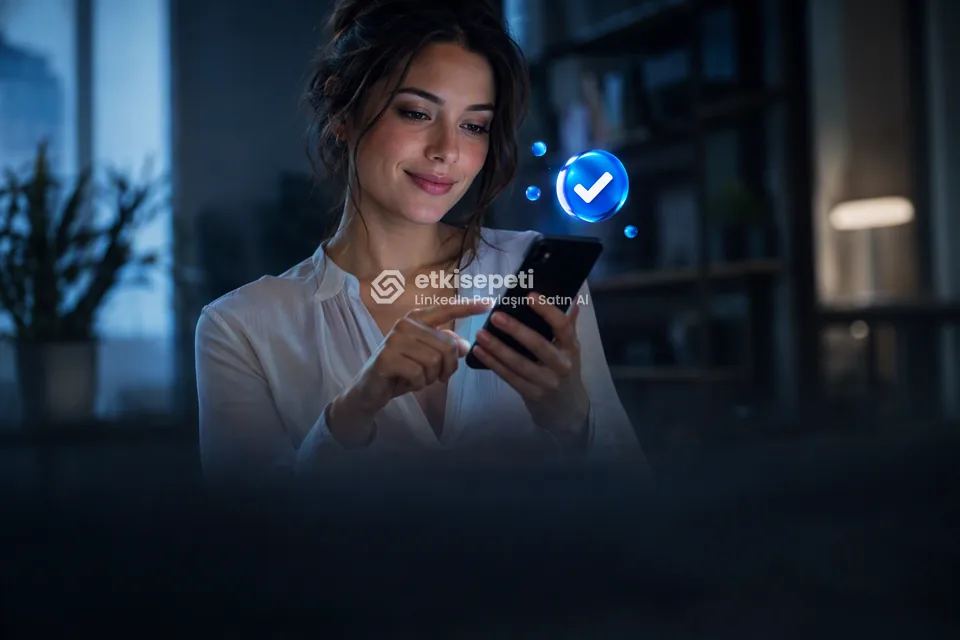 Sipariş adımını tamamlayan bir kullanıcı