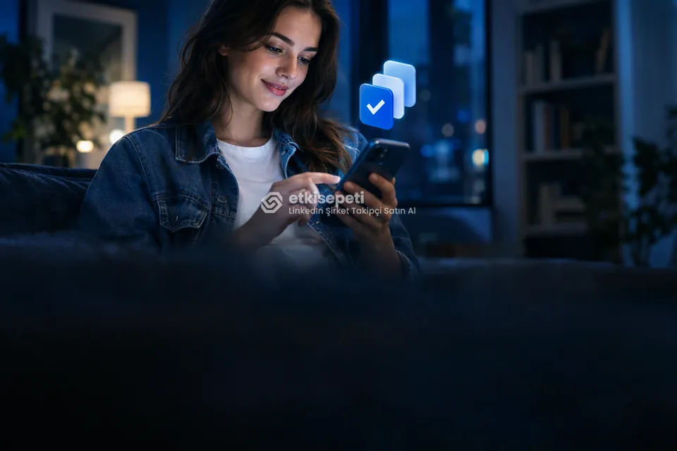 Telefonunda paket ve adet seçen bir kullanıcı
