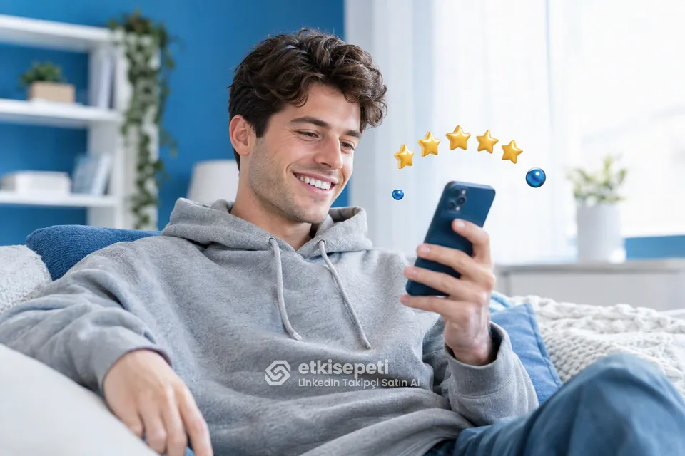 LinkedIn Takipçi hizmetini değerlendiren memnun bir kullanıcı