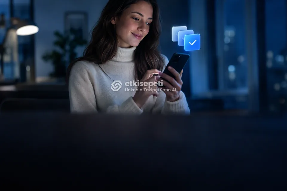 Telefonunda paket ve adet seçen bir kullanıcı