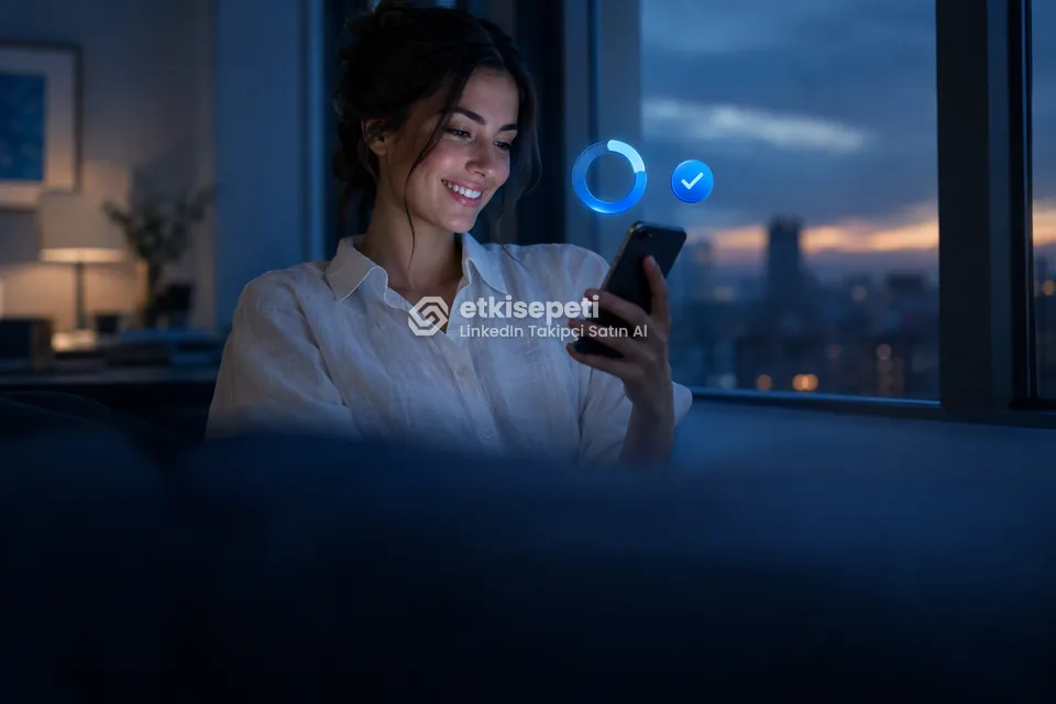 Siparişinin ilerleyişini takip eden bir kullanıcı