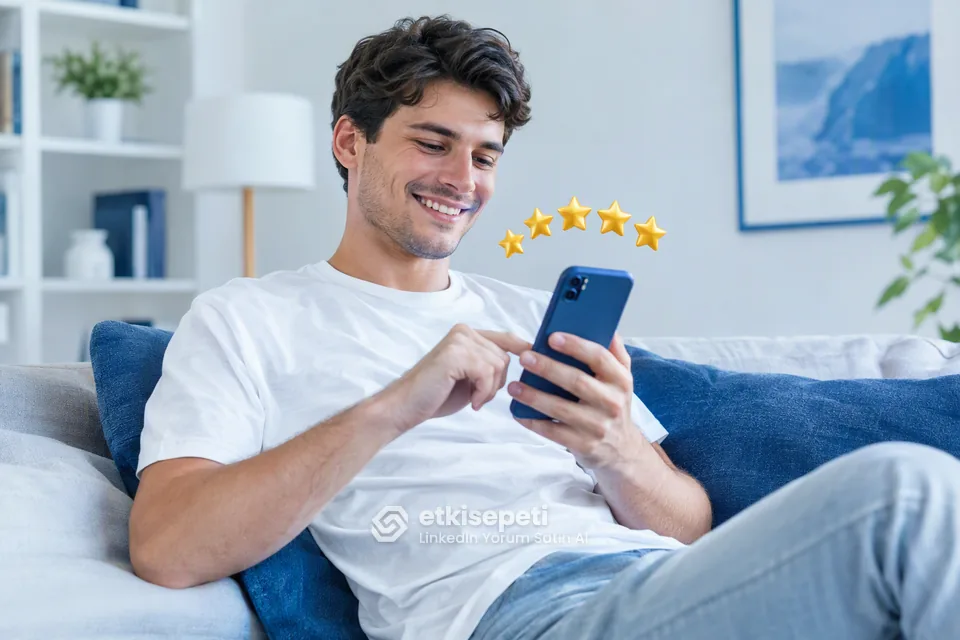 LinkedIn Yorum hizmetini değerlendiren memnun bir kullanıcı