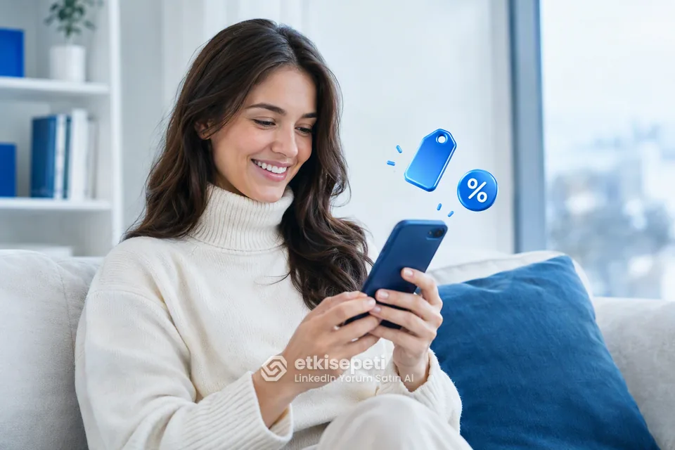 LinkedIn Yorum paket fiyatlarını inceleyen bir kullanıcı