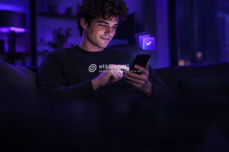 Telefonunda paket ve adet seçen bir kullanıcı
