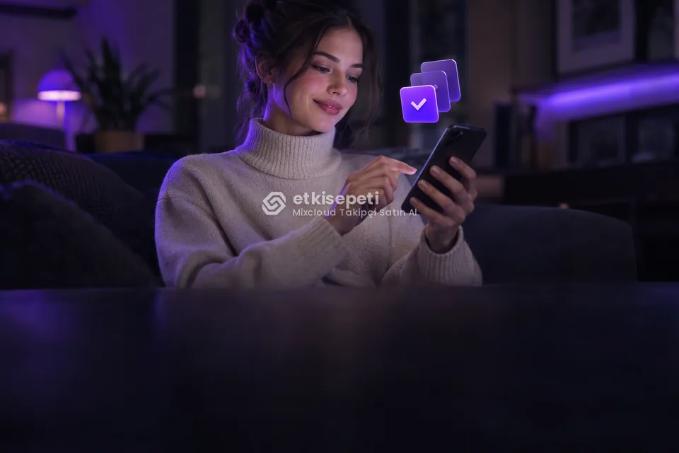 Telefonunda paket ve adet seçen bir kullanıcı