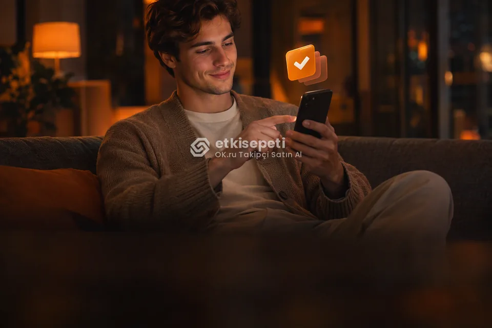 Telefonunda paket ve adet seçen bir kullanıcı