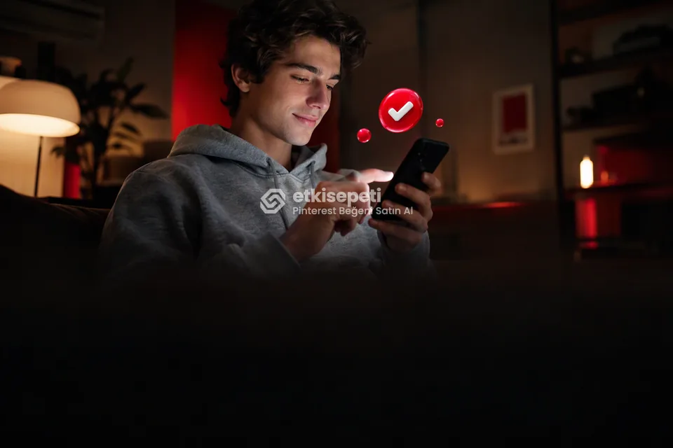 Sipariş adımını tamamlayan bir kullanıcı