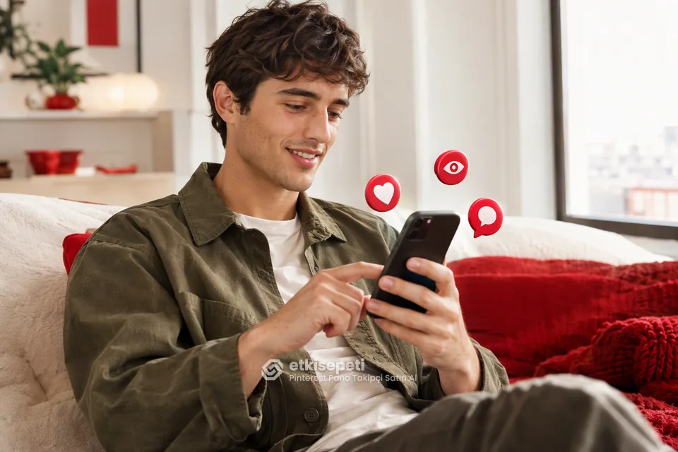 Diğer Pinterest hizmetlerine göz atan bir kullanıcı