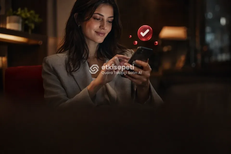 Sipariş adımını tamamlayan bir kullanıcı