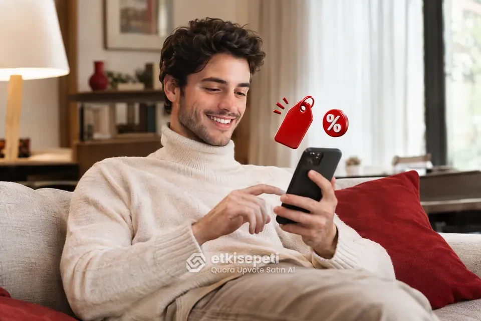 Quora Upvote paket fiyatlarını inceleyen bir kullanıcı