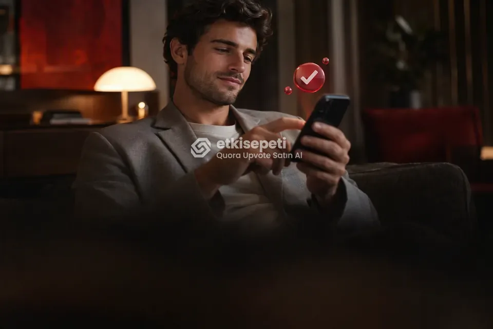 Sipariş adımını tamamlayan bir kullanıcı