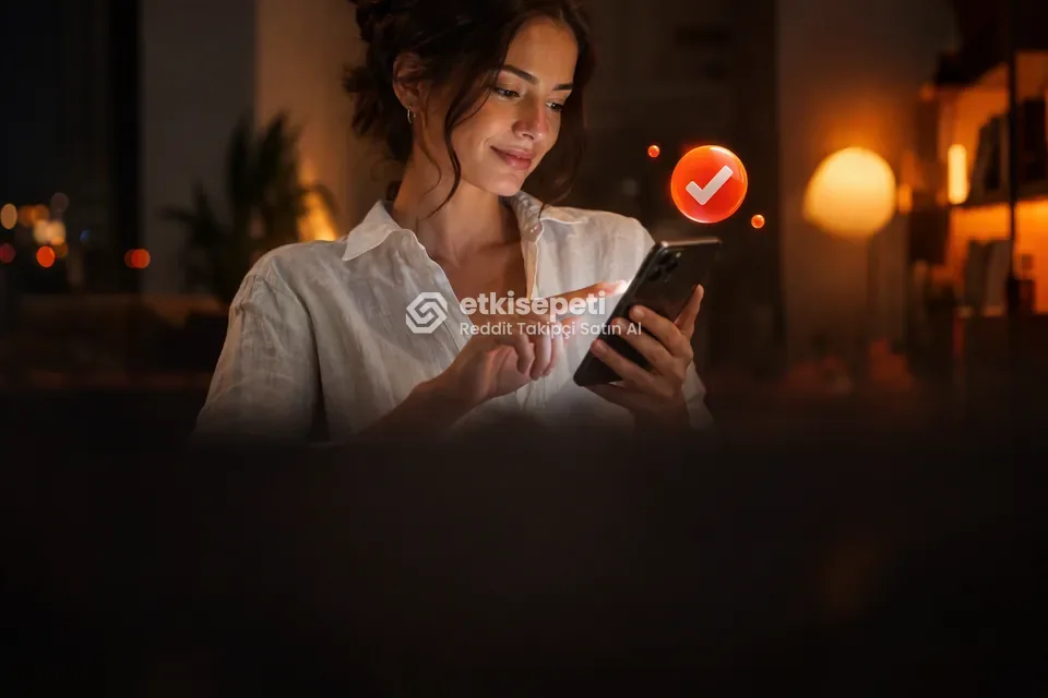 Sipariş adımını tamamlayan bir kullanıcı