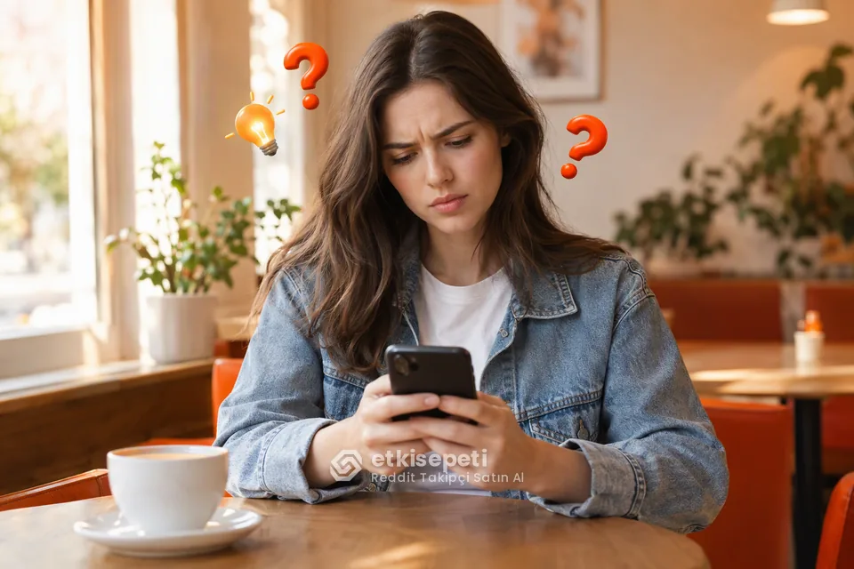 Reddit Takipçi satın almadan önce sorularını düşünen bir kullanıcı