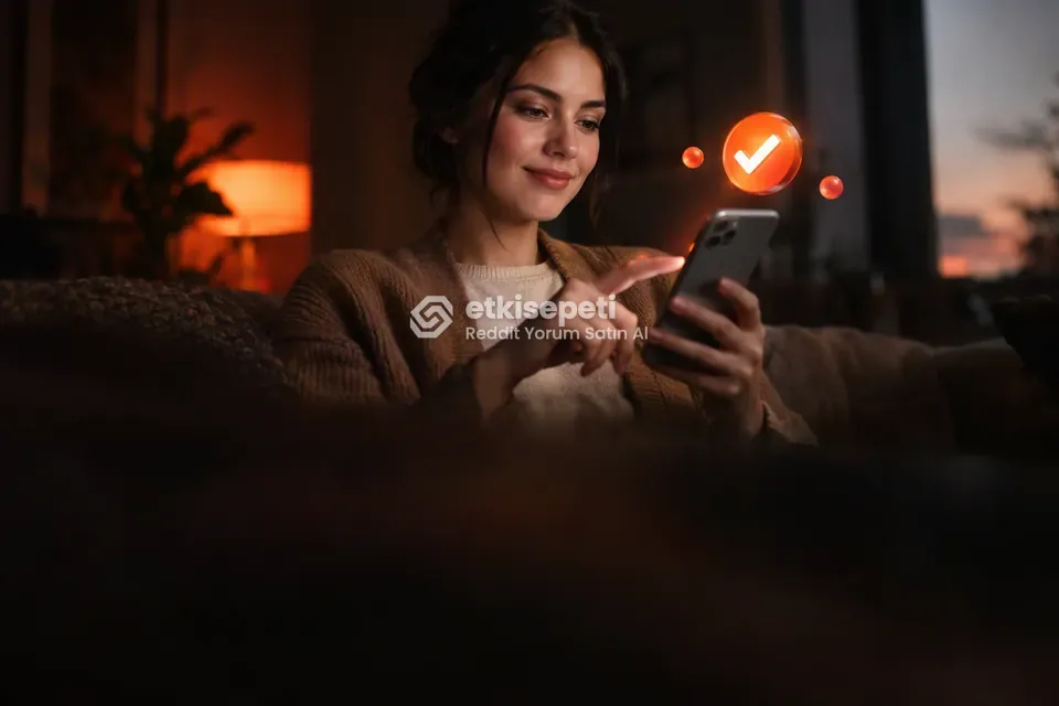 Sipariş adımını tamamlayan bir kullanıcı