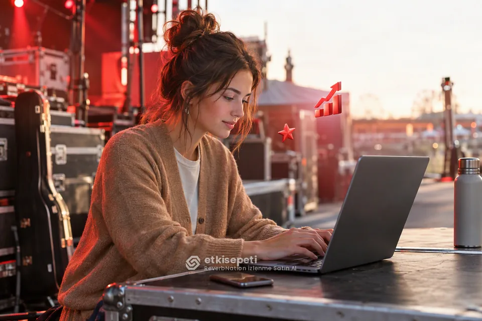 ReverbNation İzlenme sayfasında “Hangi Müzisyenler ReverbNation İzlenme Kullanıyor?” konusunu anlatan görsel