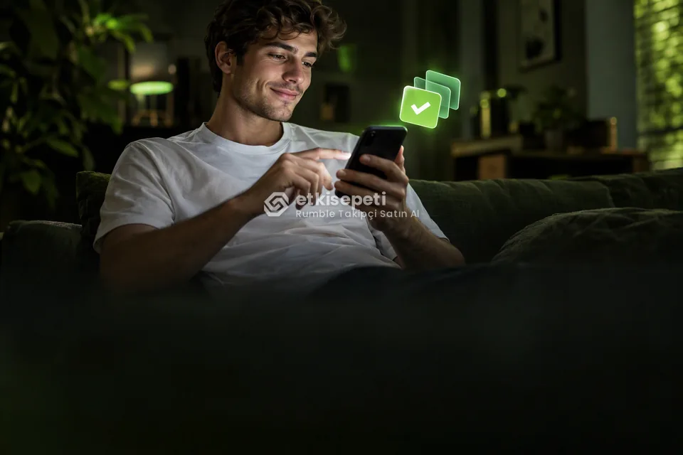 Telefonunda paket ve adet seçen bir kullanıcı