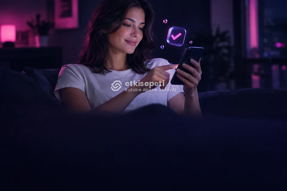 Sipariş adımını tamamlayan bir kullanıcı