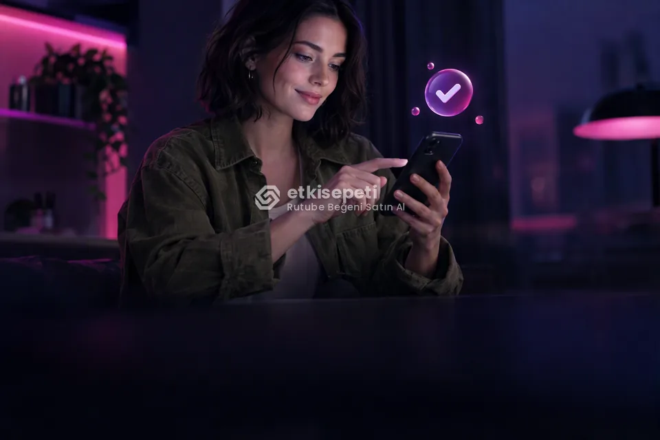 Sipariş adımını tamamlayan bir kullanıcı