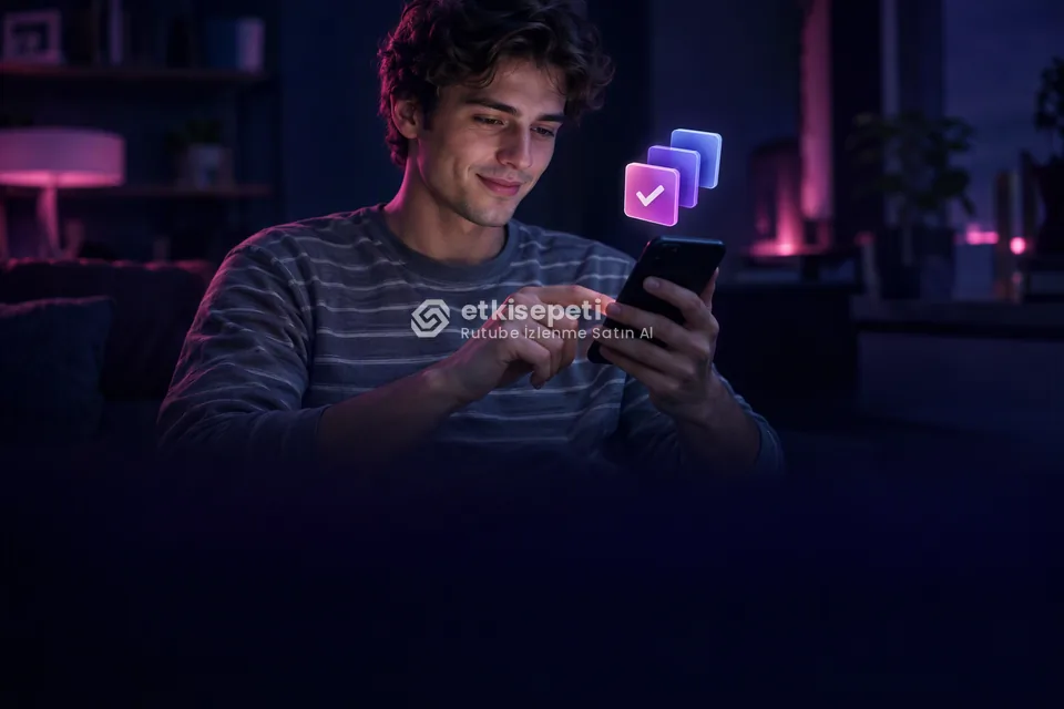 Telefonunda paket ve adet seçen bir kullanıcı
