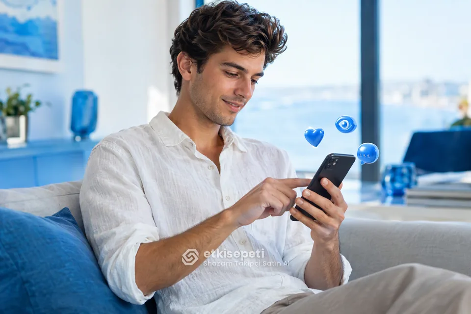 Diğer Shazam hizmetlerine göz atan bir kullanıcı