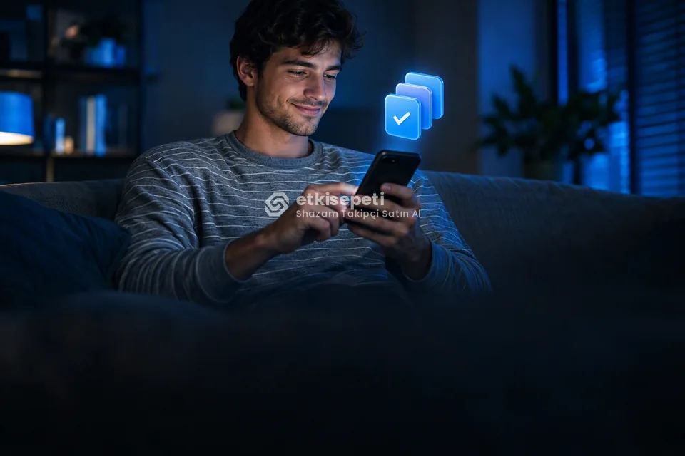 Telefonunda paket ve adet seçen bir kullanıcı