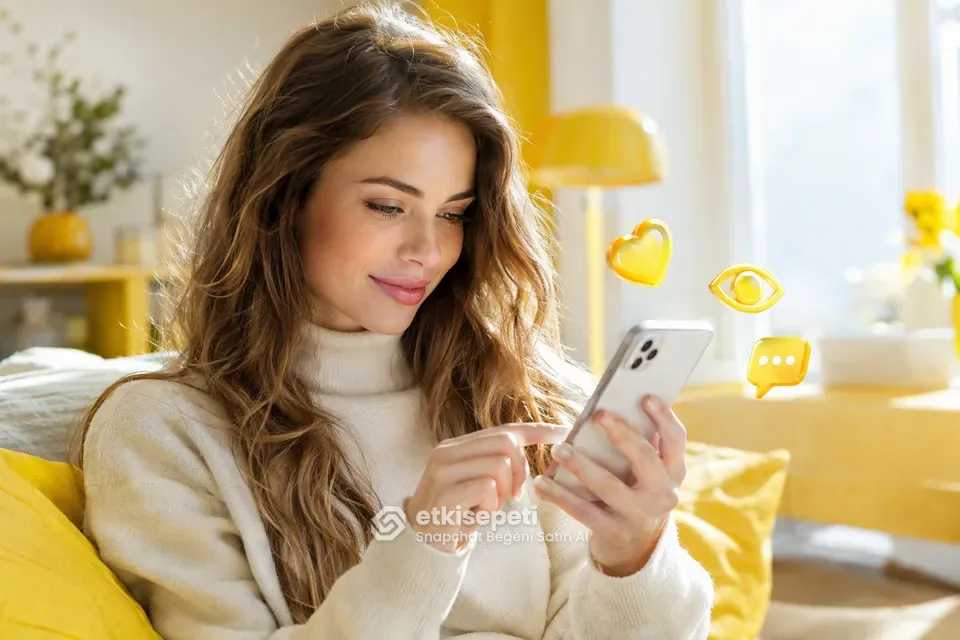 Diğer Snapchat hizmetlerine göz atan bir kullanıcı