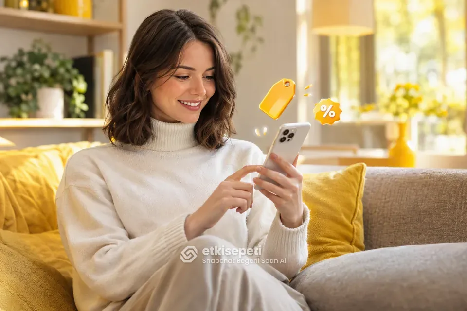 Snapchat Beğeni paket fiyatlarını inceleyen bir kullanıcı