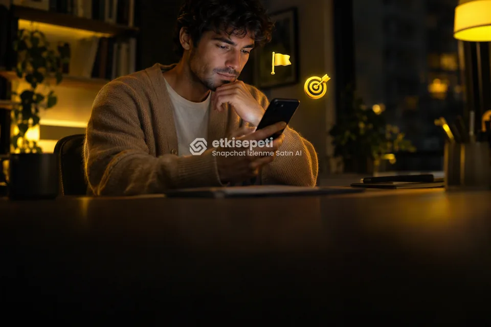 Büyütmek istediği hesabı ya da içeriği belirleyen bir kullanıcı