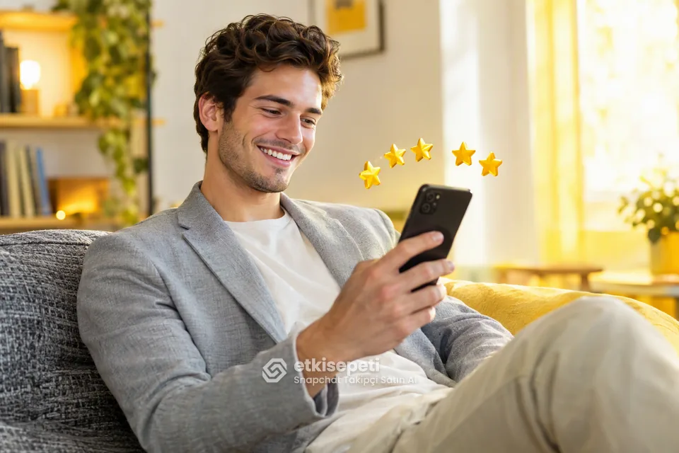Snapchat Takipçi hizmetini değerlendiren memnun bir kullanıcı