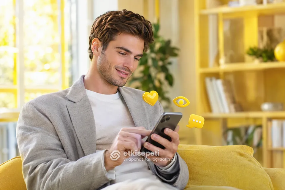 Diğer Snapchat hizmetlerine göz atan bir kullanıcı