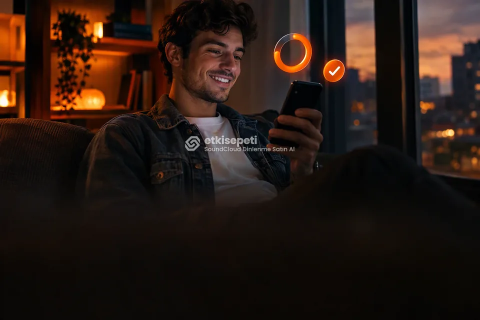 Siparişinin ilerleyişini takip eden bir kullanıcı