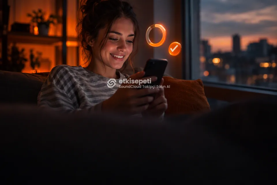 Siparişinin ilerleyişini takip eden bir kullanıcı